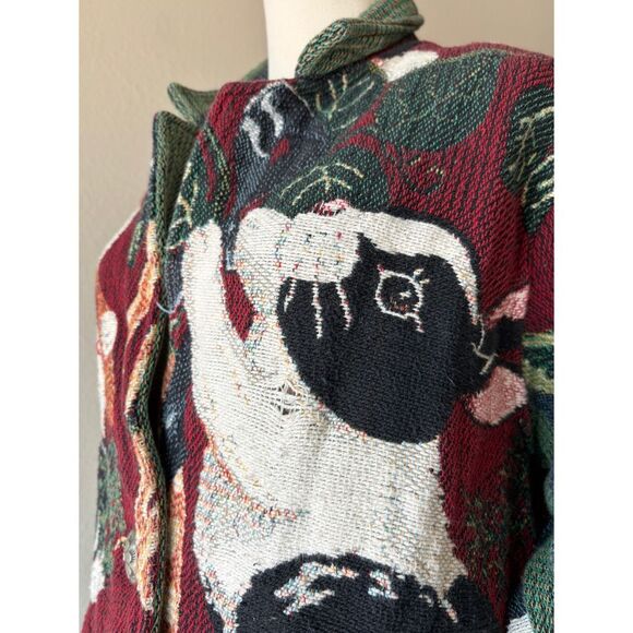 Vintage painted pony rabbit tapestry jacket - Picture 7 of 7